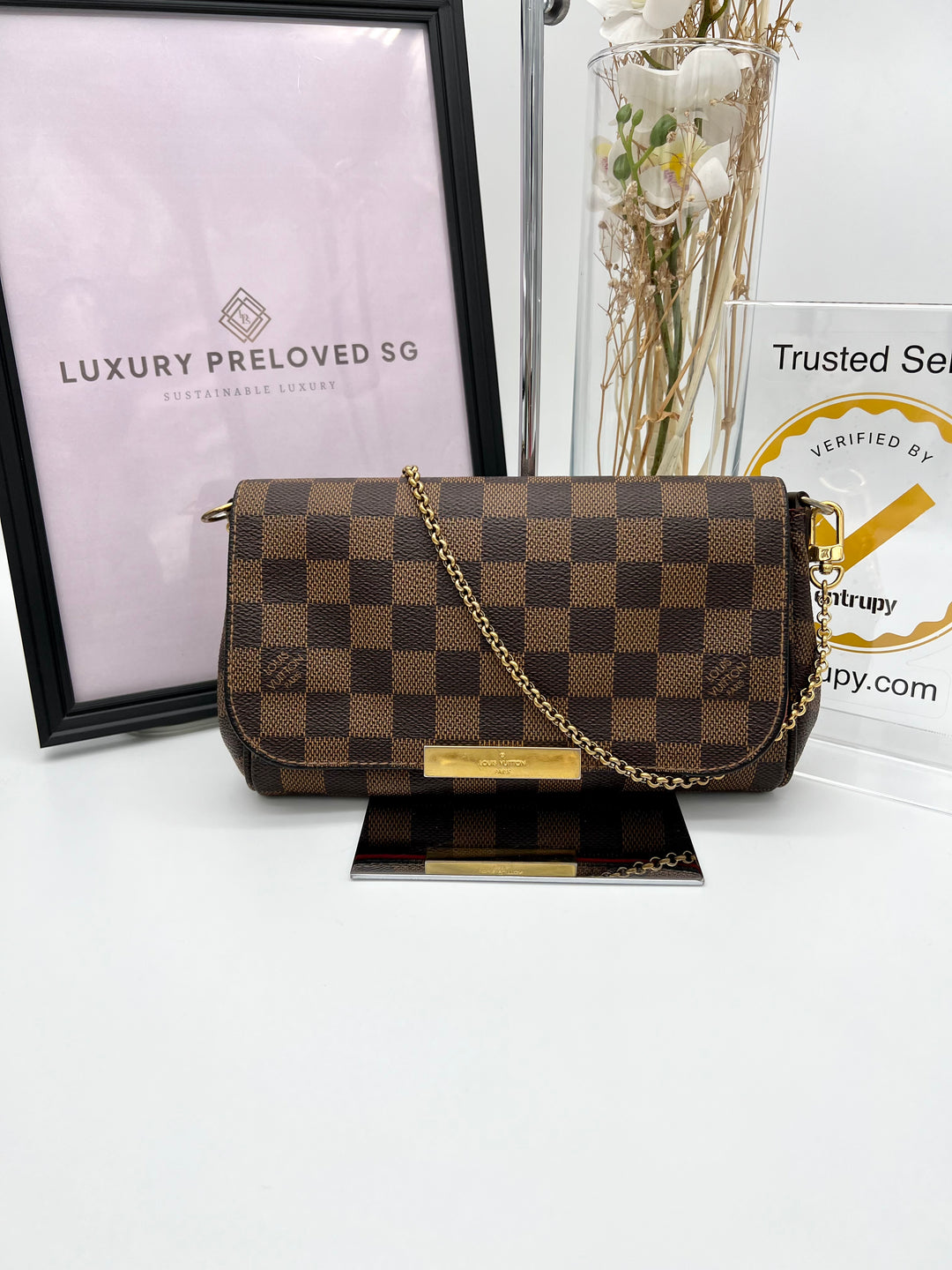 LOUIS VUITTON FAVOURITE PM DAMIER EBENE