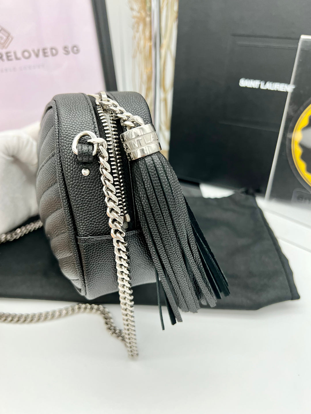 YVES SAINT LAURENT LOU MINI CAMERA BAG MONOGRAM