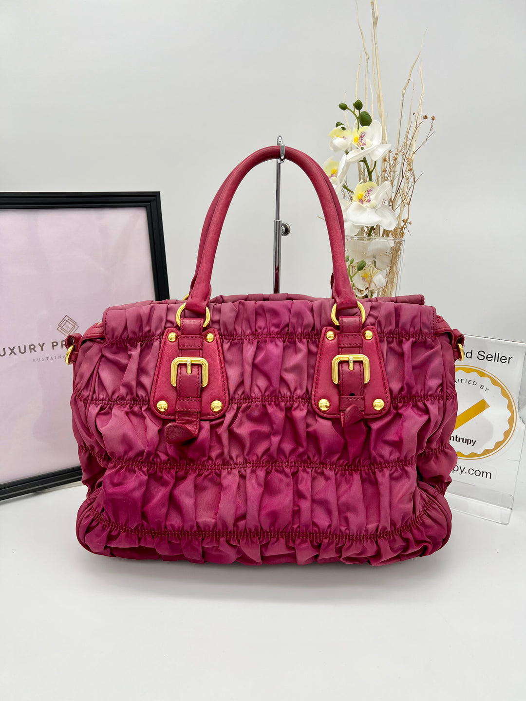 PRADA GAUFRE NYLON PINK