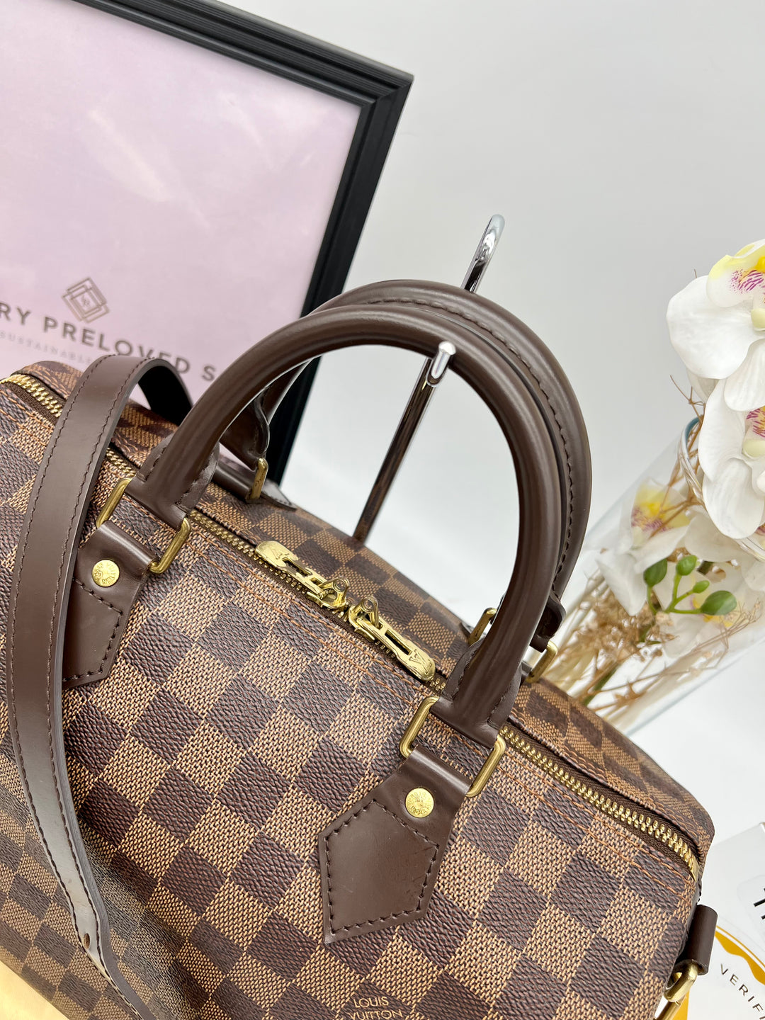 LOUIS VUITTON BANDOULIERE 30 DAMIER EBENE