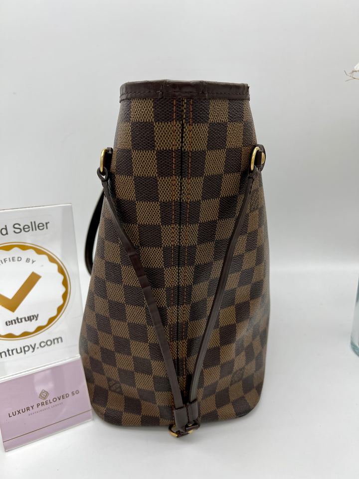 LOUIS VUITTON NEVERFULL MM DAMIER EBENE