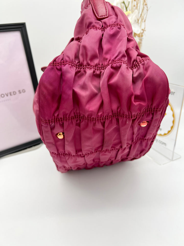 PRADA GAUFRE NYLON PINK