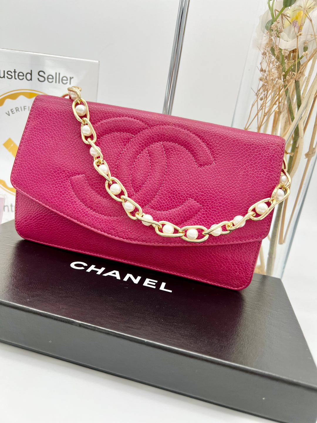 CHANEL CAVIAR TIMELESS CLUTCH