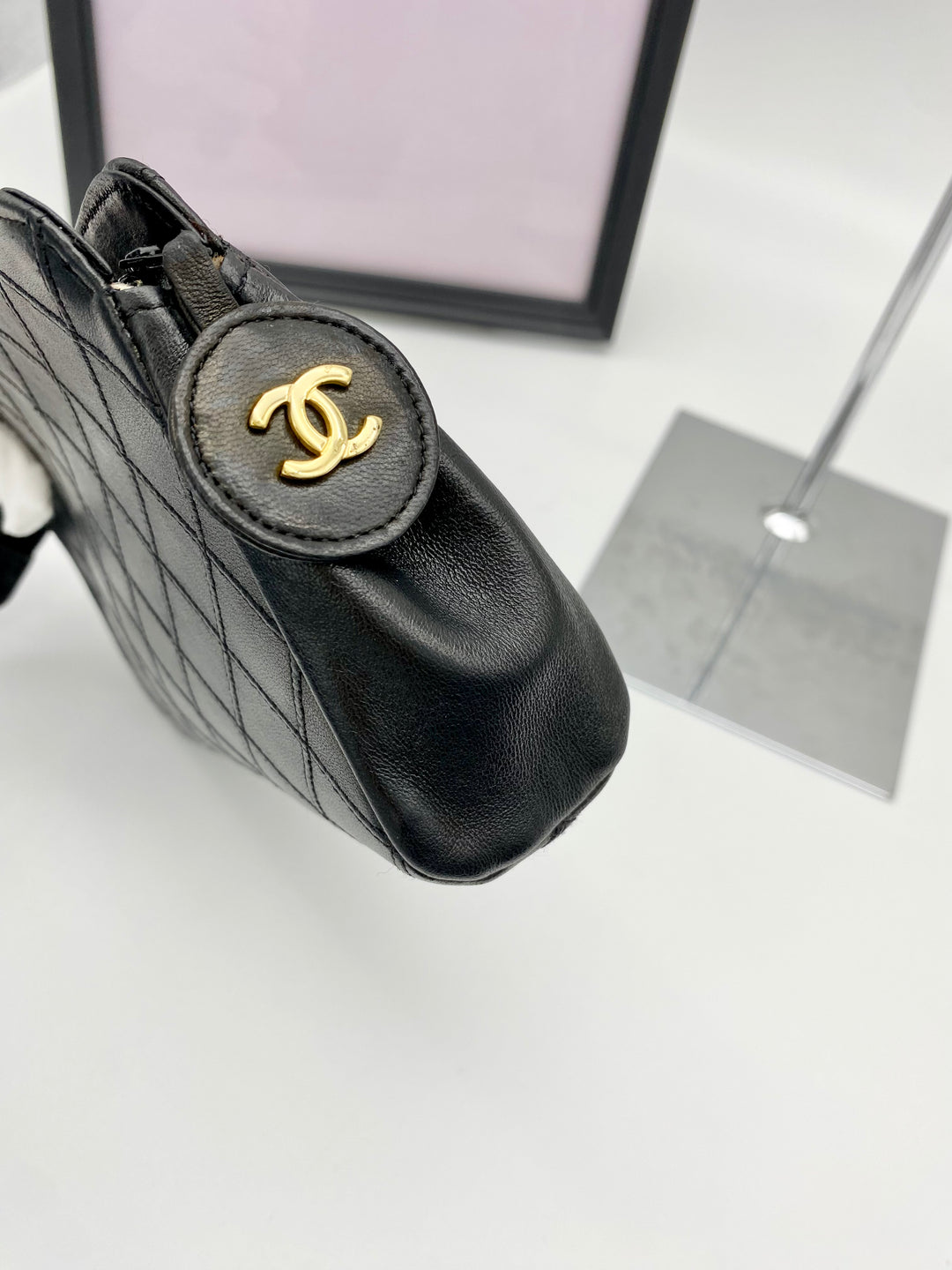 CHANEL VINTAGE QUILTED POUCH