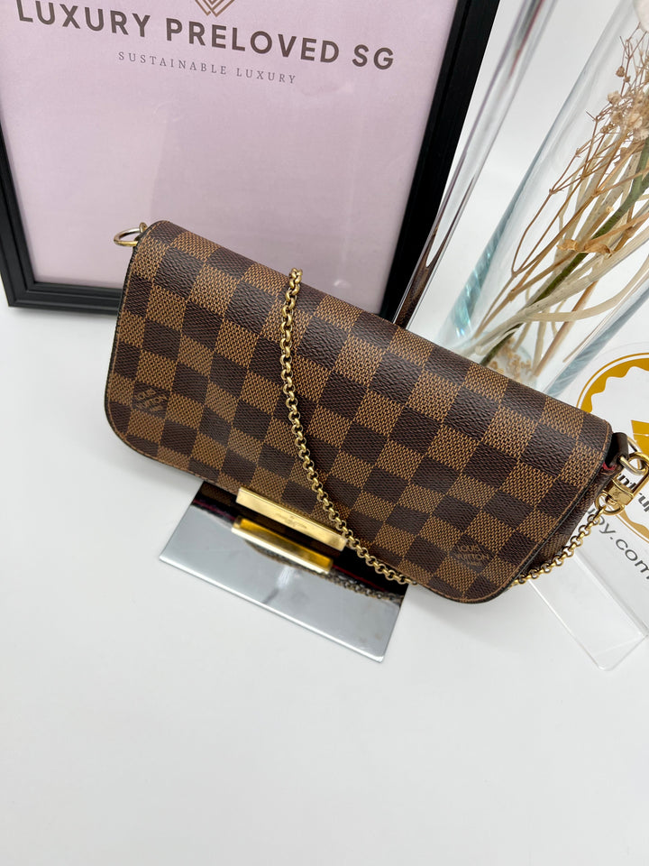 LOUIS VUITTON FAVOURITE PM DAMIER EBENE