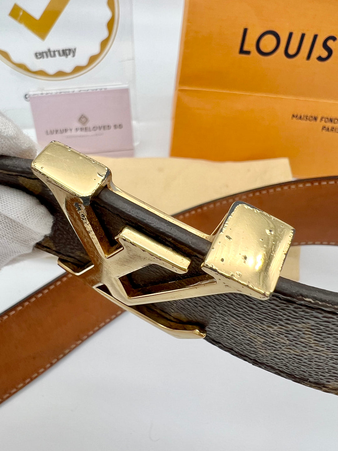 LOUIS VUITTON MONOGRAM BELT