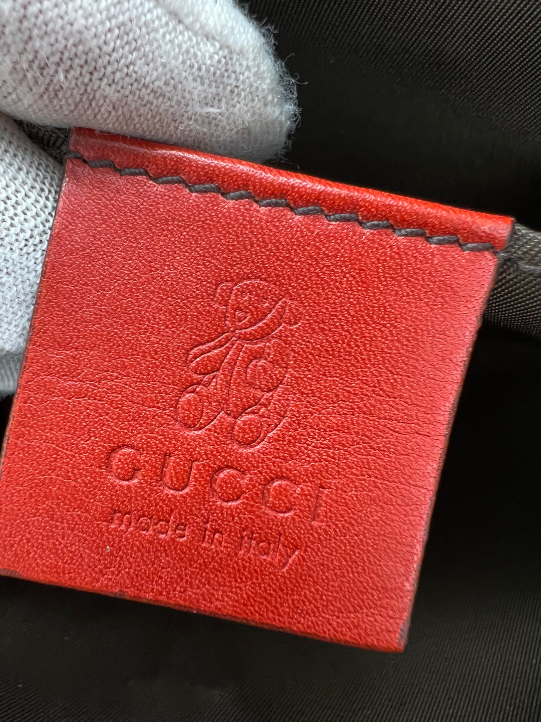 GUCCI VINTAGE Teddy SLING BAG CANVAS