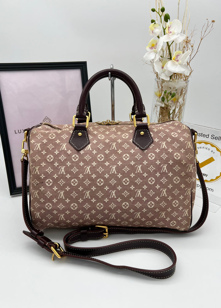 LOUIS VUITTON BANDO SPEEDY 30 MINI LIN MONOGRAM