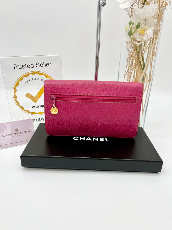 CHANEL CAVIAR TIMELESS CLUTCH