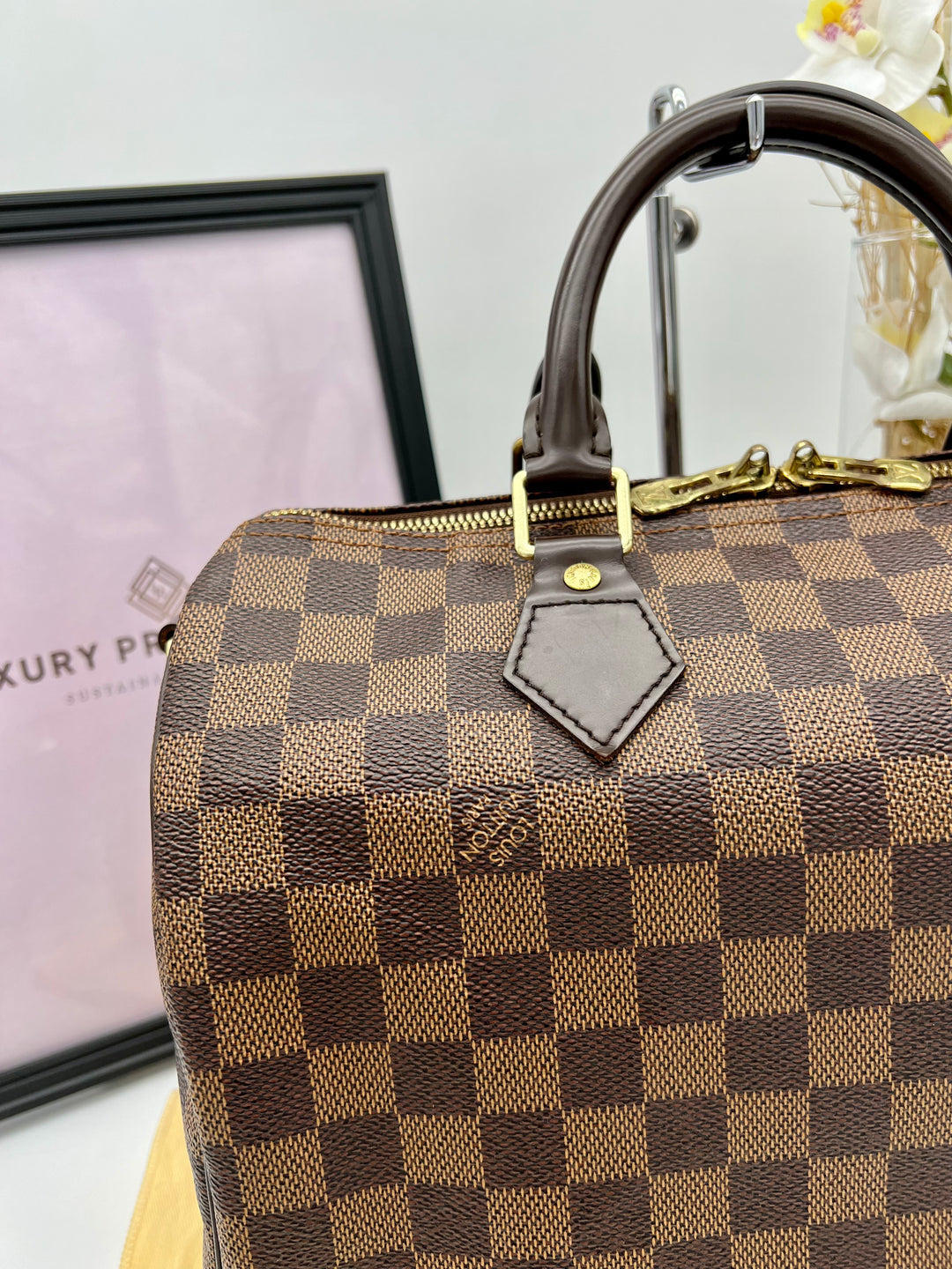 LOUIS VUITTON BANDOULIERE 30 DAMIER EBENE