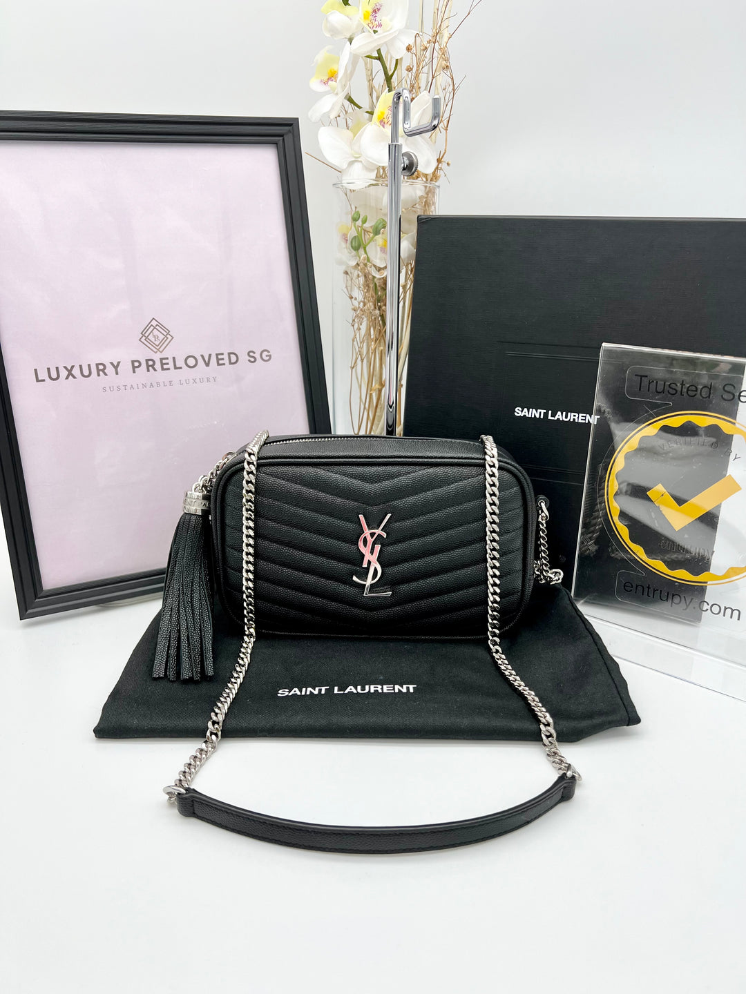 YVES SAINT LAURENT LOU MINI CAMERA BAG MONOGRAM