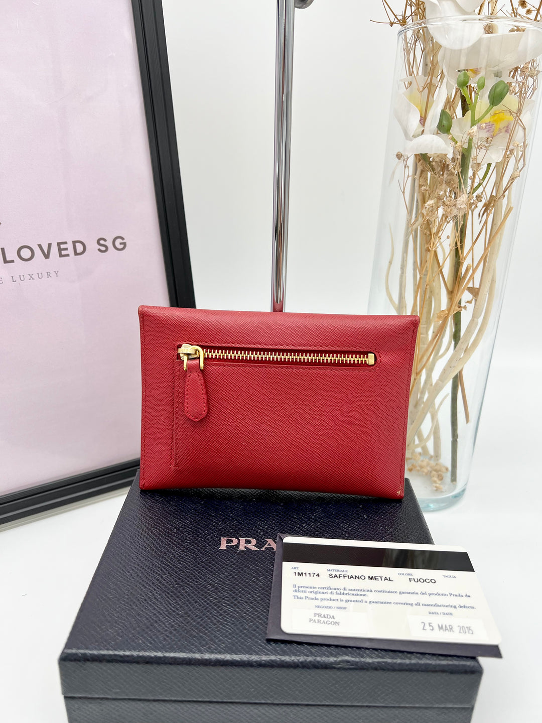 PRADA SAFFIANO ENVELOPE WALLET