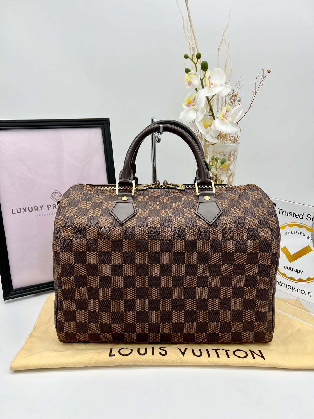 LOUIS VUITTON BANDOULIERE 30 DAMIER EBENE