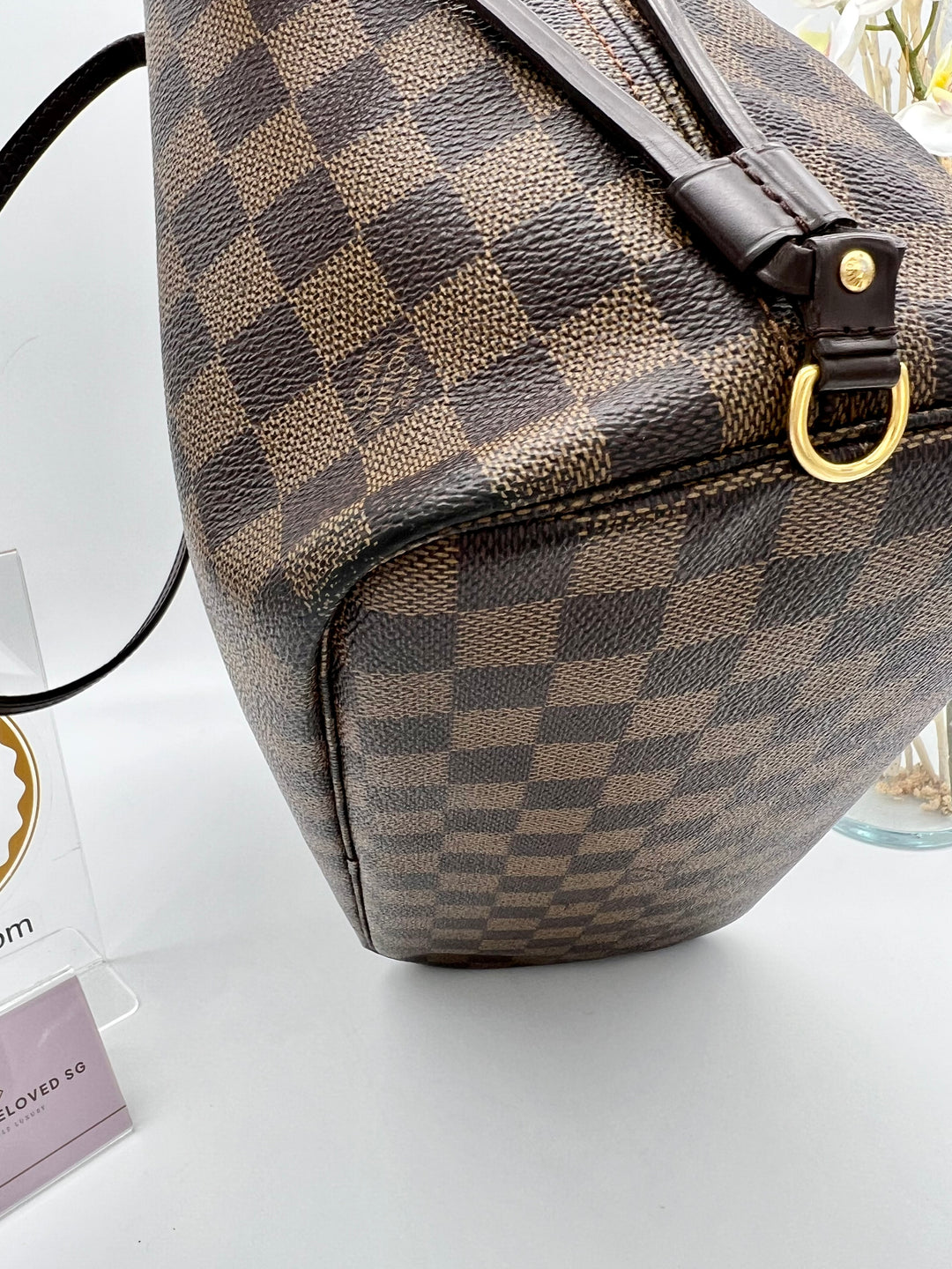 LOUIS VUITTON NEVERFULL MM DAMIER EBENE