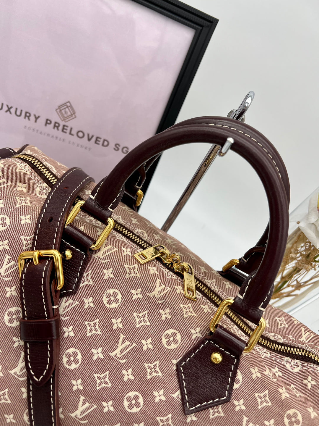 LOUIS VUITTON BANDO SPEEDY 30 MINI LIN MONOGRAM