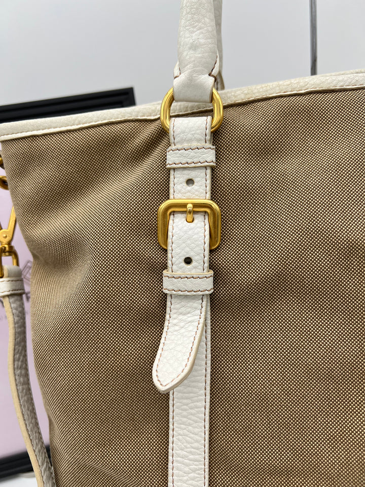 PRADA JAQUARD 2 WAY CANVAS