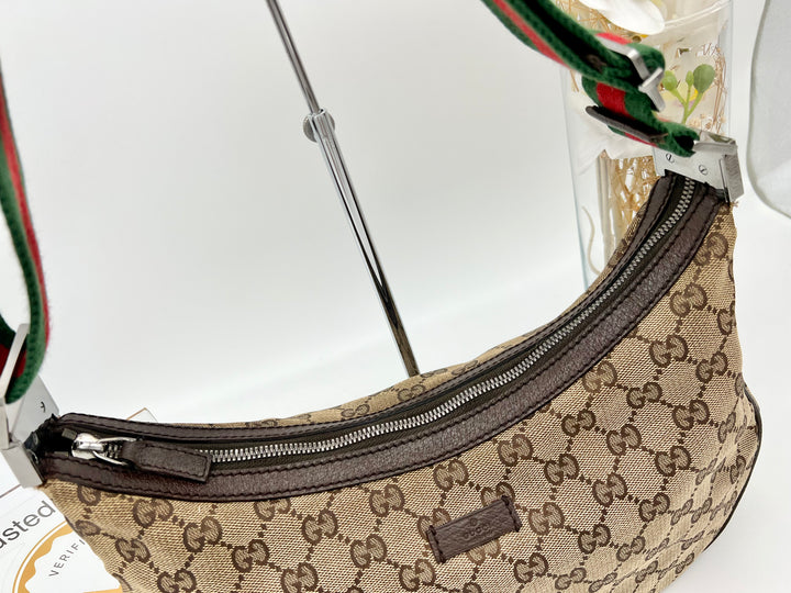 GUCCI VINTAGE OPHIDIA SLING BAG CANVAS