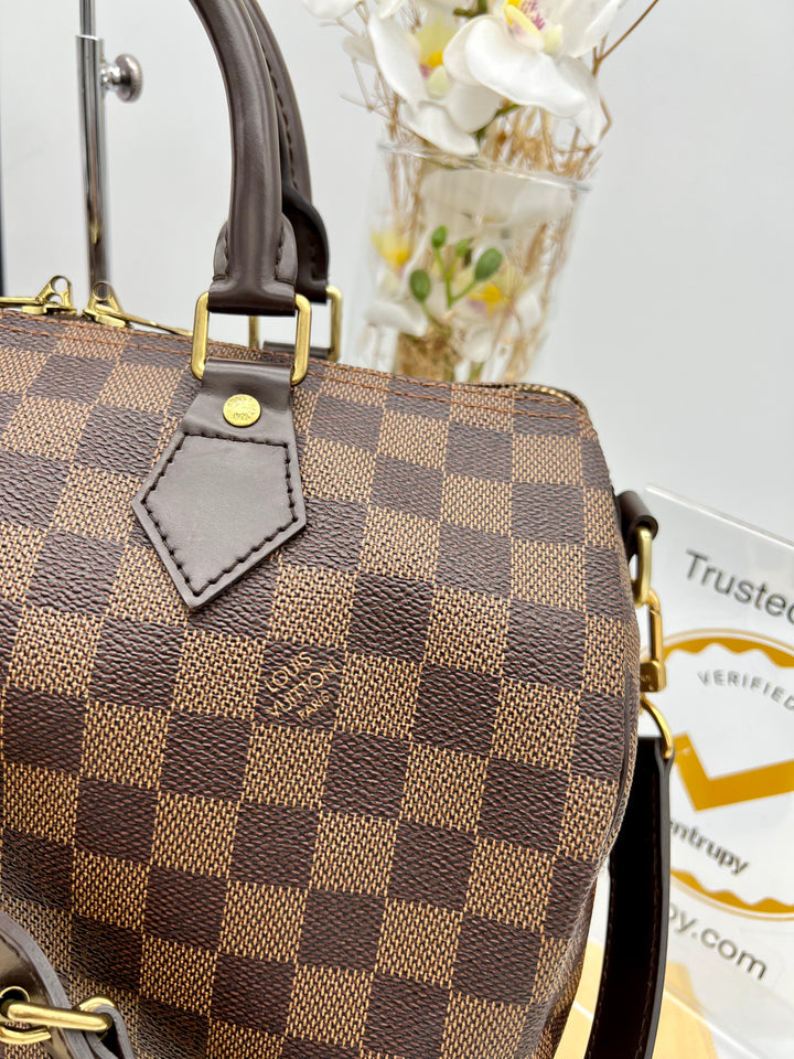 LOUIS VUITTON BANDOULIERE 30 DAMIER EBENE