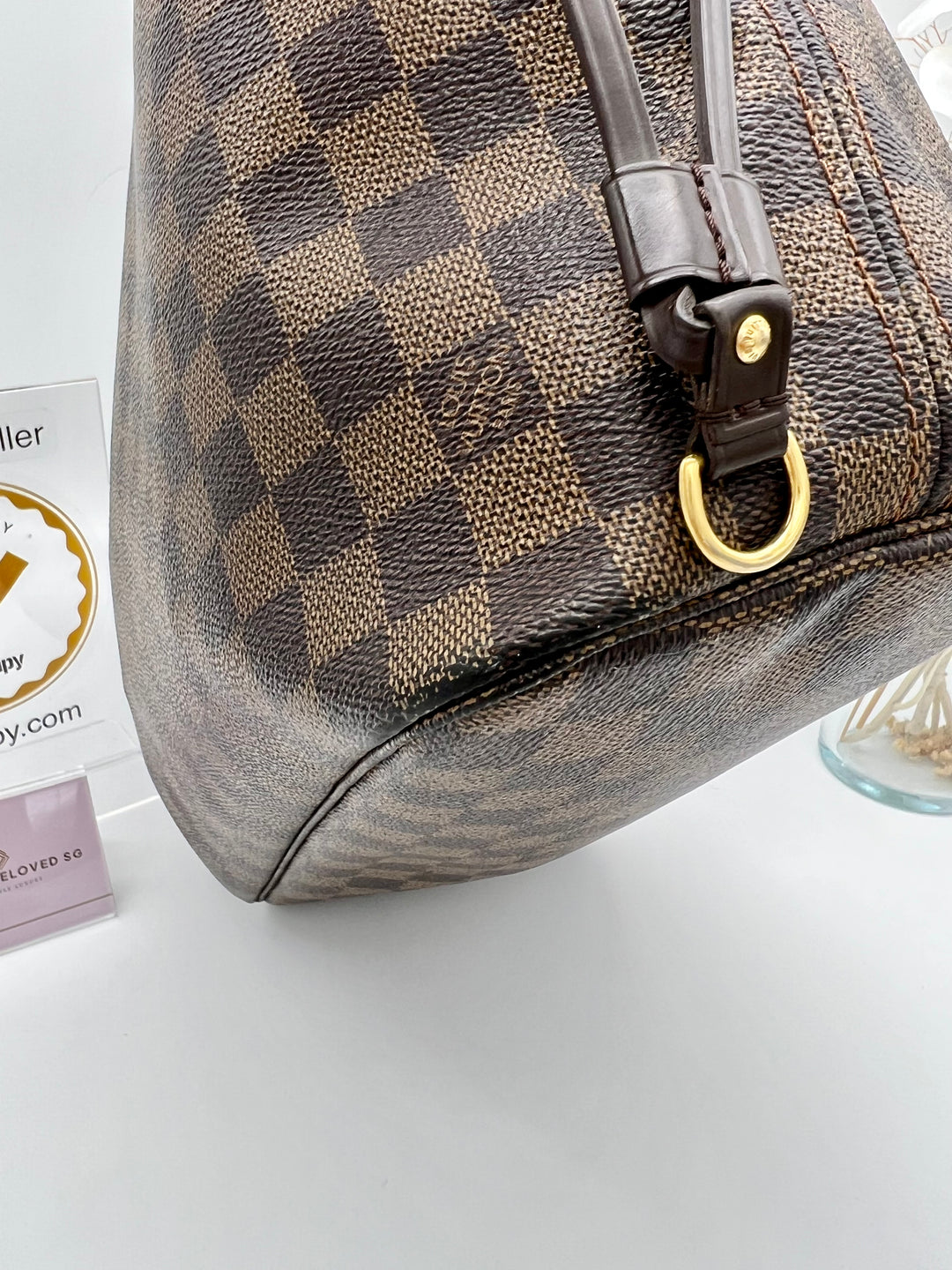 LOUIS VUITTON NEVERFULL MM DAMIER EBENE