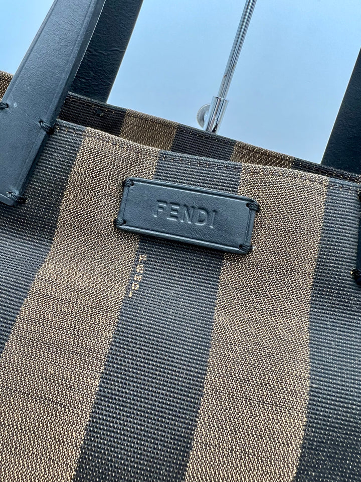 FENDI PEQUIN SHOPPING TOTE BAG