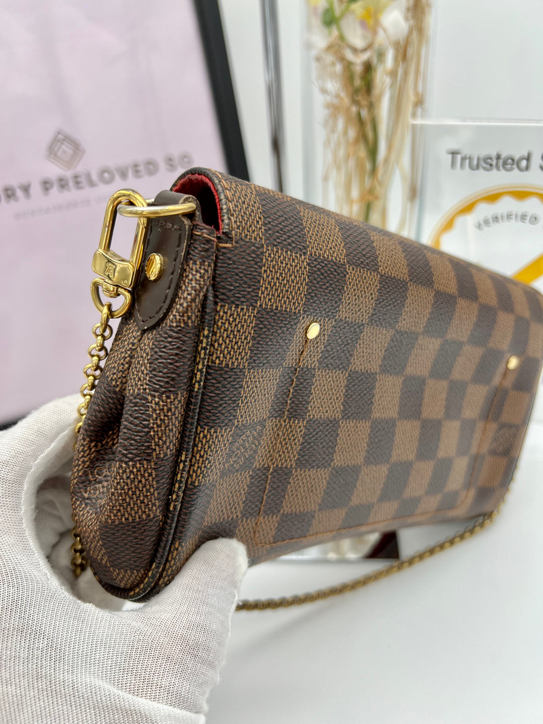 LOUIS VUITTON FAVOURITE PM DAMIER EBENE