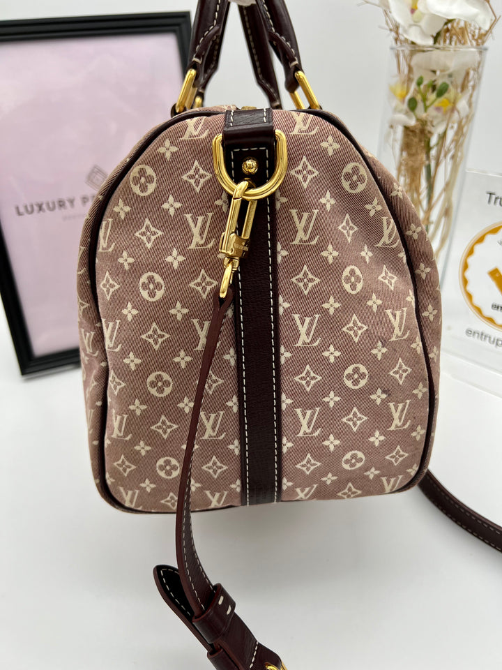 LOUIS VUITTON BANDO SPEEDY 30 MINI LIN MONOGRAM