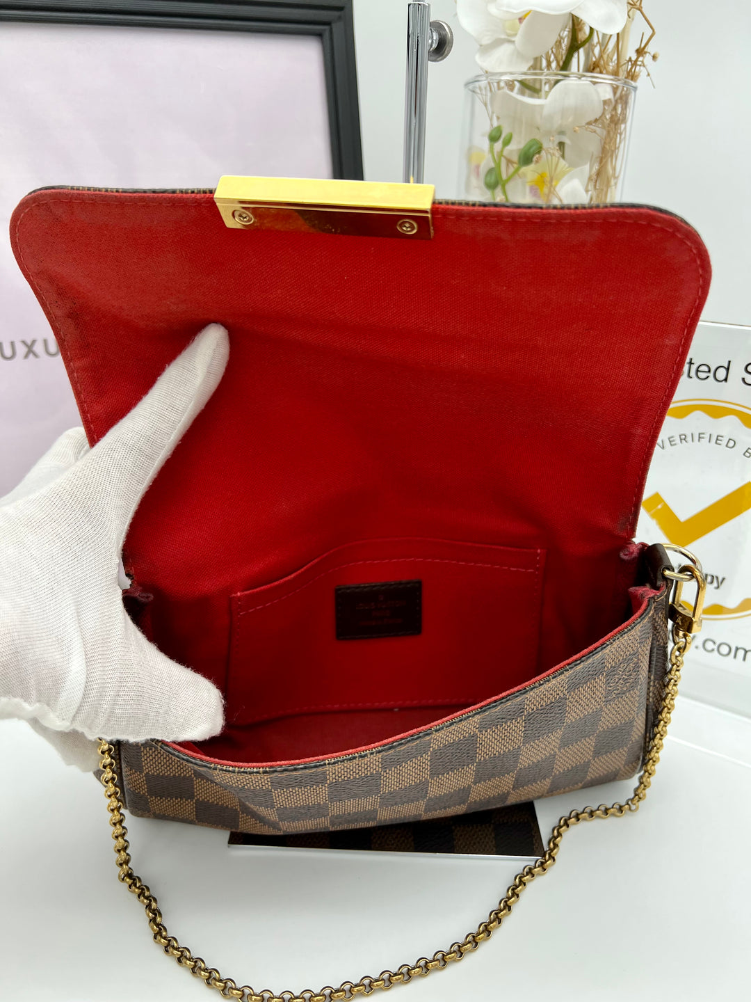 LOUIS VUITTON FAVOURITE PM DAMIER EBENE